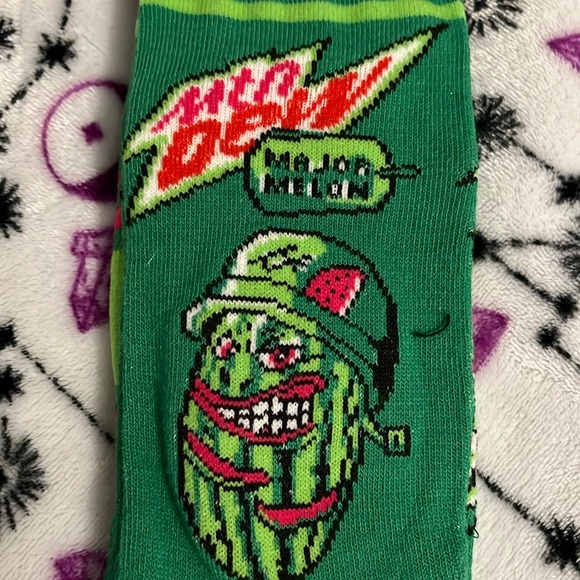 MNT DEW MAJOR 🍉 MELON MENS SOCKS 🧦 6-12 - Picture 1 of 7